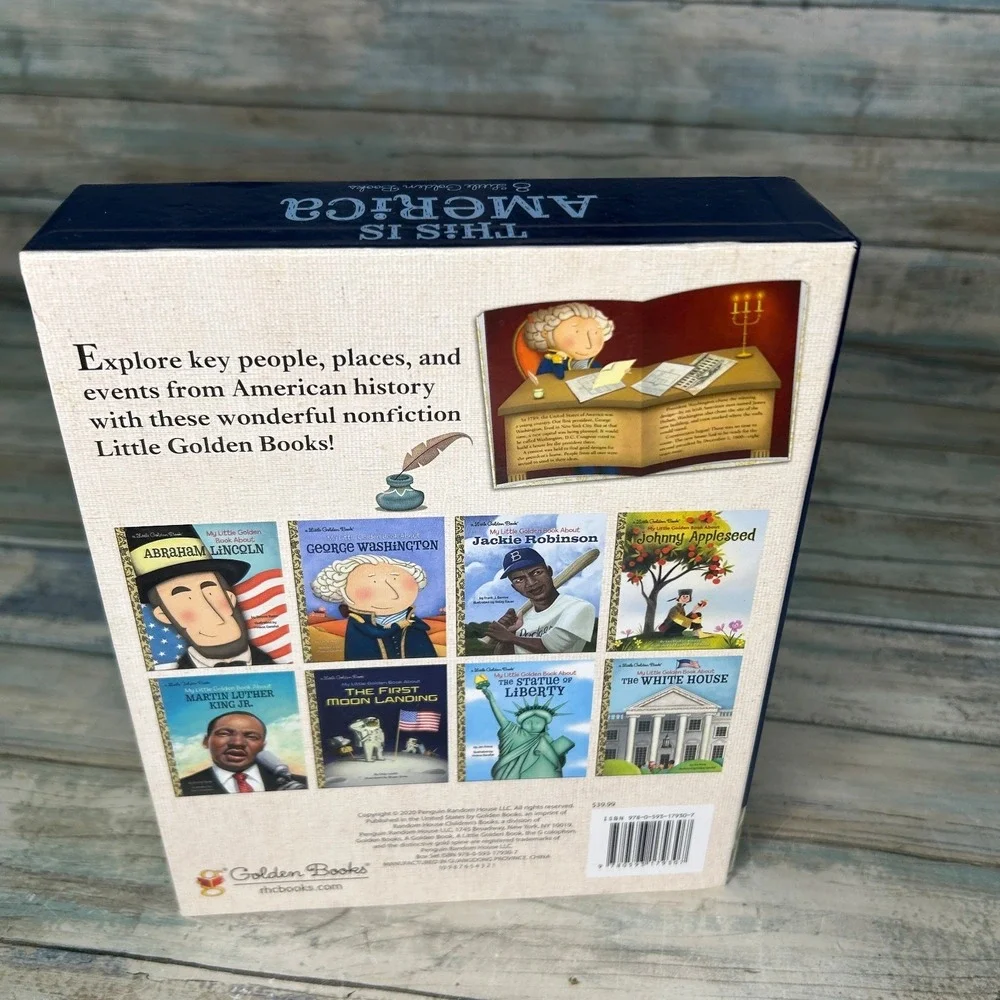 This Is America Box Set of 8 My Little Golden Books Homeschool Grade K-2 History